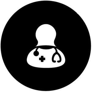 Symbol einer Person aus dem Gesundheitswesen